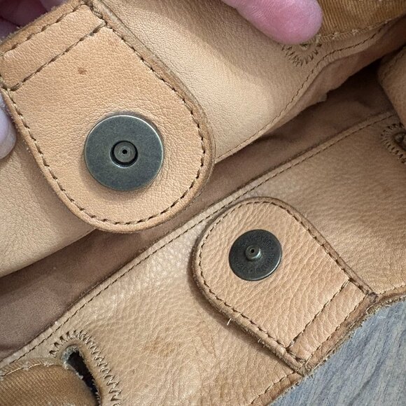 Lucky‎ Multicolor Leather Striped Satchel Shoulder Bag Purse Boho EUC Hippie - Picture 9 of 13